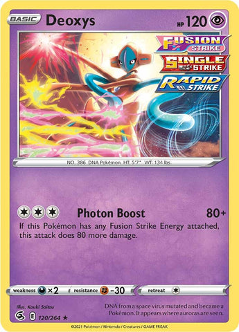Pokemon | Deoxys (120/264) [Sword & Shield: Fusion Strike] | The Nerd Merchant