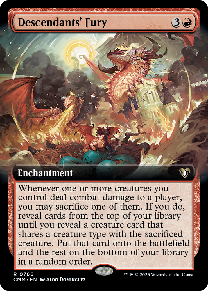 Magic | Descendants' Fury (Extended Art) [Commander Masters] | The Nerd Merchant
