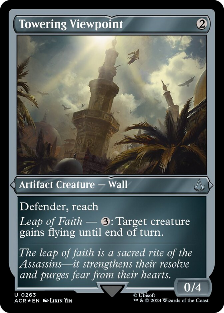 Magic | Towering Viewpoint (Foil Etched) [Assassin's Creed] | The Nerd Merchant