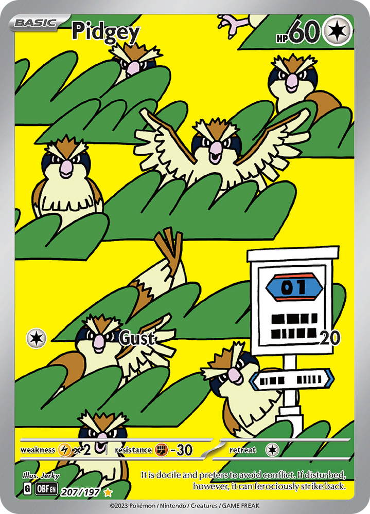 Pokemon | Pidgey (207/197) [Scarlet & Violet: Obsidian Flames] | The Nerd Merchant