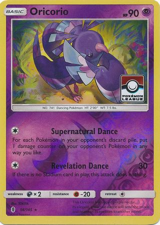 Pokemon | Oricorio (56/145) (League Promo) [Sun & Moon: Guardians Rising] | The Nerd Merchant