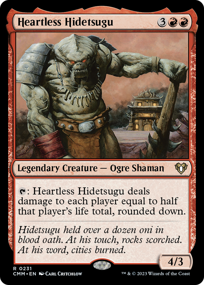 Magic | Heartless Hidetsugu [Commander Masters] | The Nerd Merchant