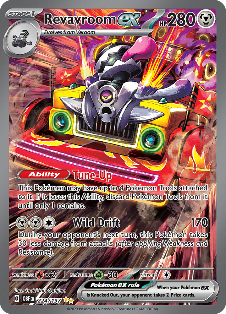 Pokemon | Revavroom ex (224/197) [Scarlet & Violet: Obsidian Flames] | The Nerd Merchant