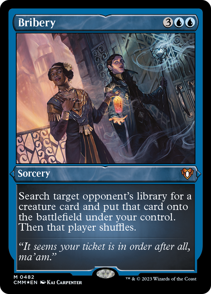 Magic | Bribery (Foil Etched) [Commander Masters] | The Nerd Merchant