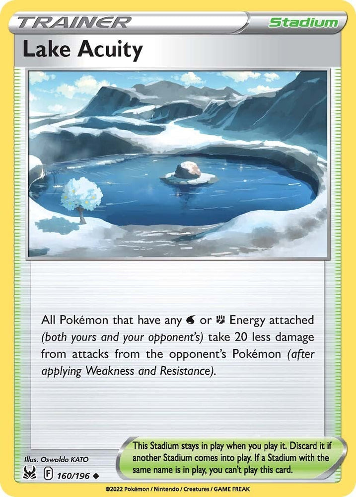 Pokemon | Lake Acuity (160/196) [Sword & Shield: Lost Origin] | The Nerd Merchant
