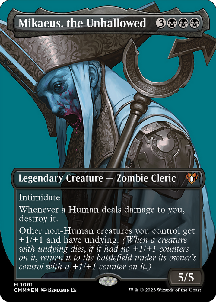 Magic | Mikaeus, the Unhallowed (Borderless Textured Foil Frame Break) [Commander Masters] | The Nerd Merchant