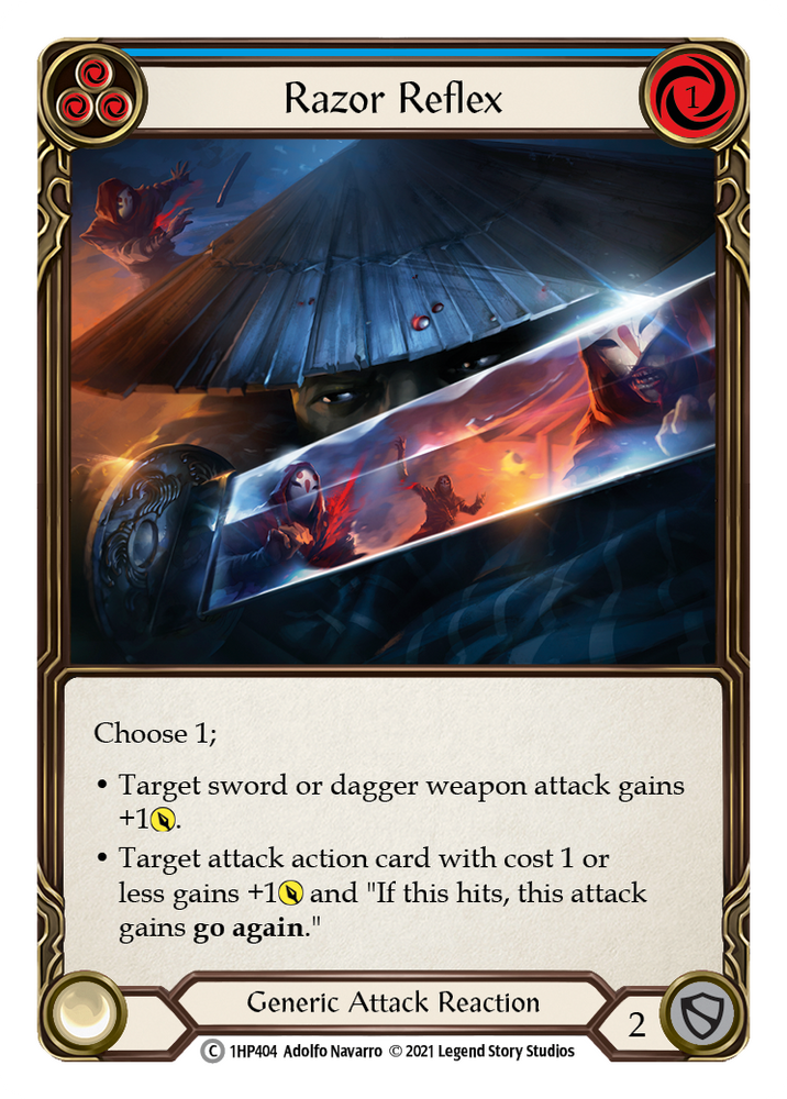 Flesh and Blood TCG | Razor Reflex (Blue) [1HP404] (History Pack 1) | The Nerd Merchant