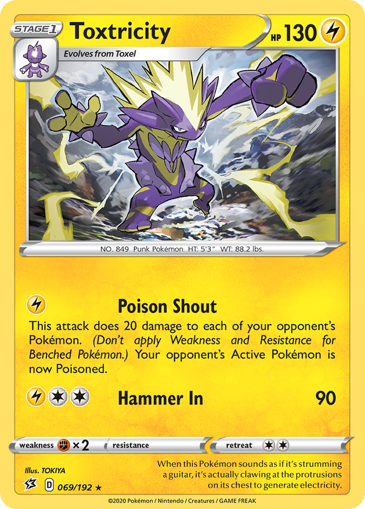 Pokemon | Toxtricity (069/192) [Sword & Shield: Rebel Clash] | The Nerd Merchant