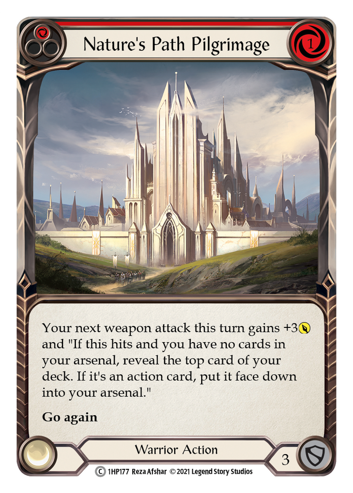 Flesh and Blood TCG | Nature's Path Pilgrimage (Red) [1HP177] (History Pack 1) | The Nerd Merchant