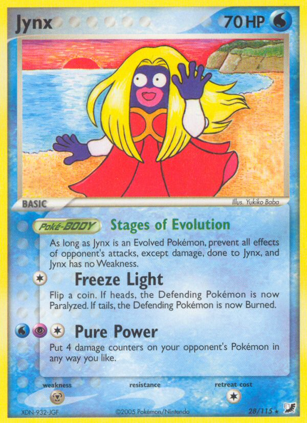 Pokemon | Jynx (28/115) [EX: Unseen Forces] | The Nerd Merchant