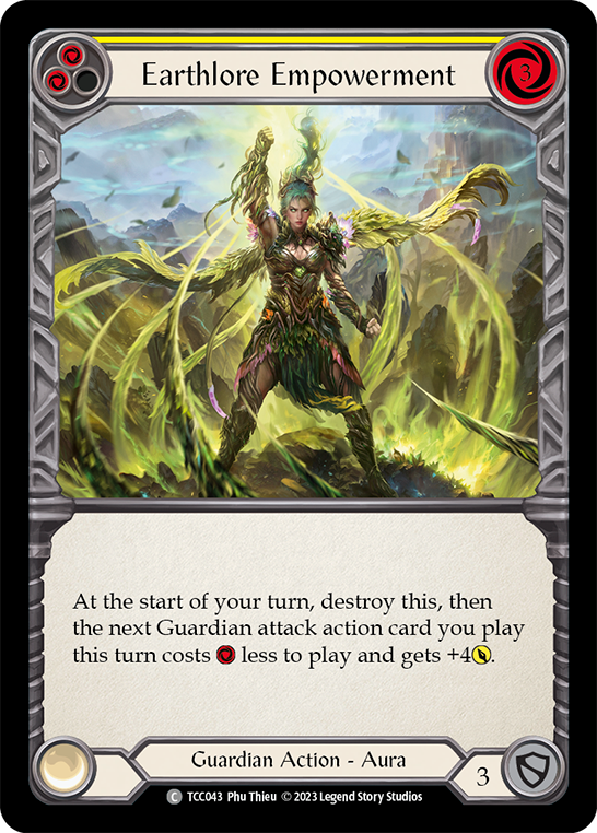 Flesh and Blood TCG | Earthlore Empowerment (Yellow) [TCC043] (Round the Table: TCC x LSS) | The Nerd Merchant