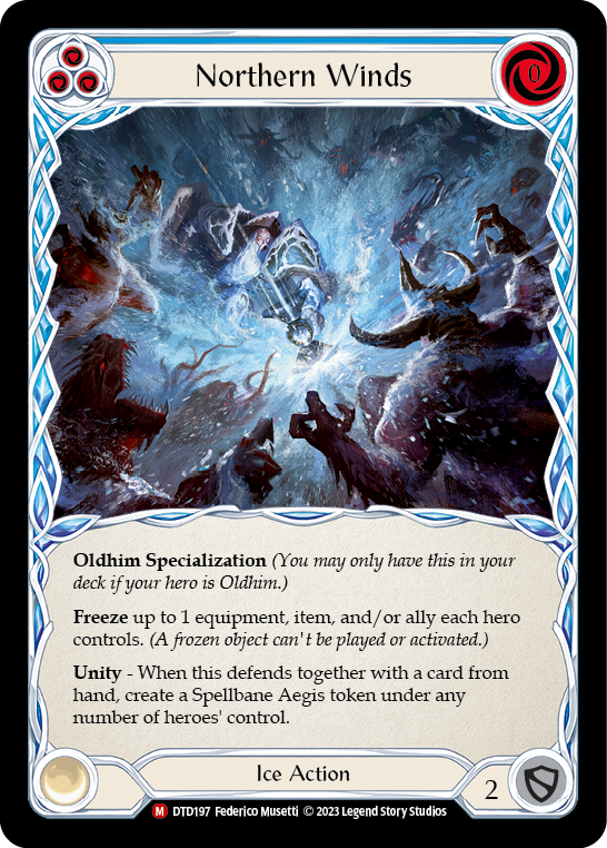 Flesh and Blood TCG | Northern Winds [DTD197] (Dusk Till Dawn)  Rainbow Foil | The Nerd Merchant