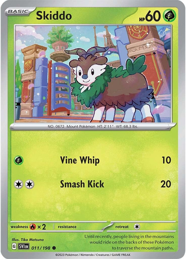 Pokemon | Skiddo (011/198) [Scarlet & Violet: Base Set] | The Nerd Merchant