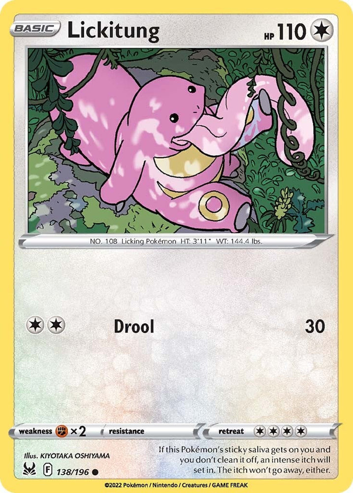 Pokemon | Lickitung (138/196) [Sword & Shield: Lost Origin] | The Nerd Merchant