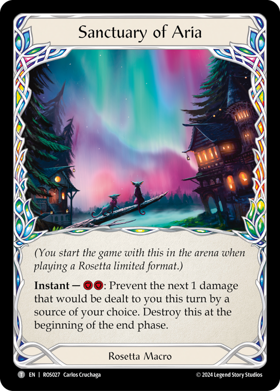 Flesh and Blood TCG | Sanctuary of Aria [ROS027] (Rosetta) | The Nerd Merchant