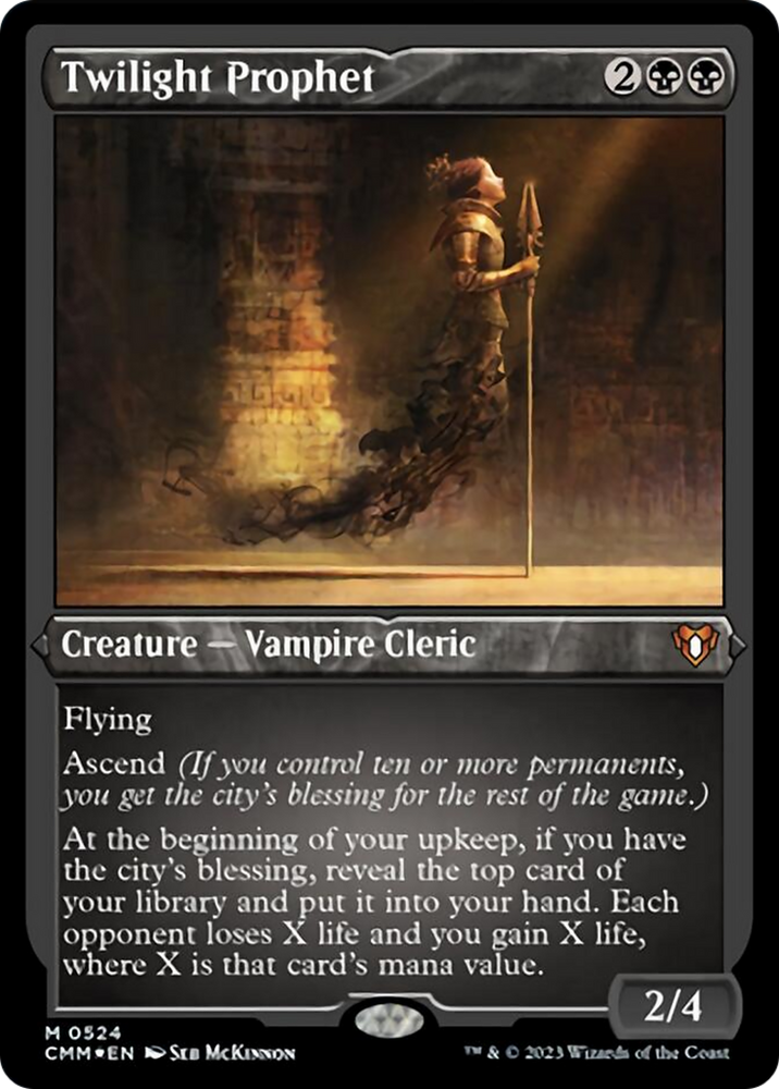 Magic | Twilight Prophet (Foil Etched) [Commander Masters] | The Nerd Merchant