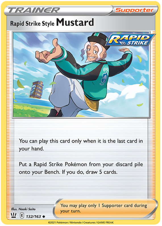 Pokemon | Rapid Strike Style Mustard (132/163) [Sword & Shield: Battle Styles] | The Nerd Merchant