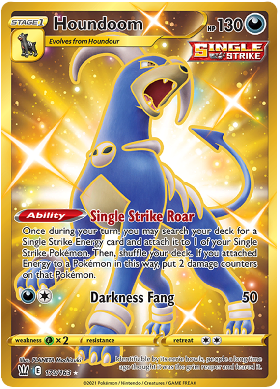 Pokemon | Houndoom (179/163) [Sword & Shield: Battle Styles] | The Nerd Merchant