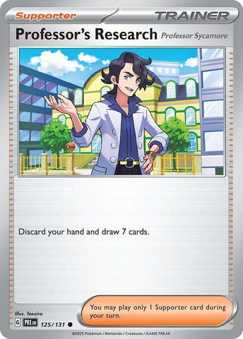 Pokemon | Professor's Research (125/131) [Professor Sycamore] [Scarlet & Violet: Prismatic Evolutions] | The Nerd Merchant