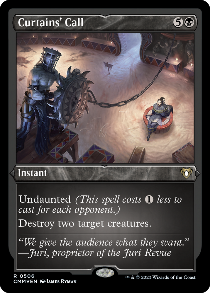 Magic | Curtains' Call (Foil Etched) [Commander Masters] | The Nerd Merchant