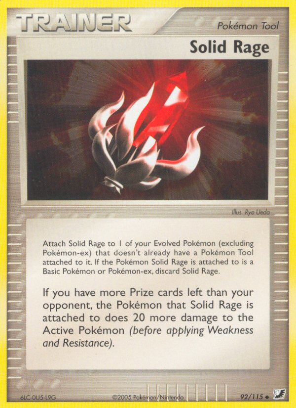 Pokemon | Solid Rage (92/115) [EX: Unseen Forces] | The Nerd Merchant