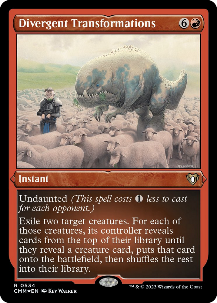 Magic | Divergent Transformations (Foil Etched) [Commander Masters] | The Nerd Merchant