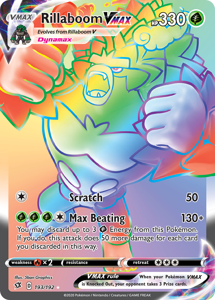 Pokemon | Rillaboom VMAX (193/192) [Sword & Shield: Rebel Clash] | The Nerd Merchant