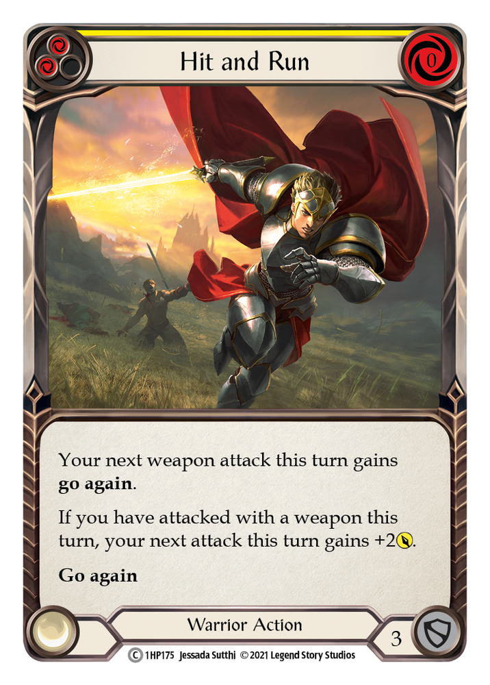 Flesh and Blood TCG | Hit and Run (Yellow) [1HP175] (History Pack 1) | The Nerd Merchant