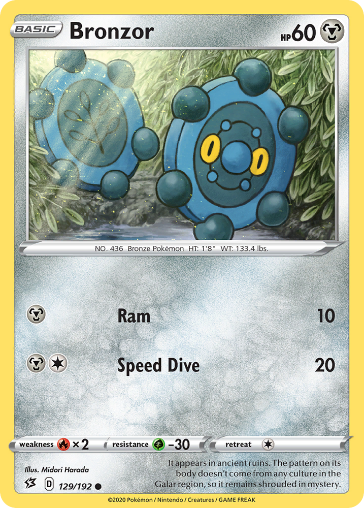 Pokemon | Bronzor (129/192) [Sword & Shield: Rebel Clash] | The Nerd Merchant