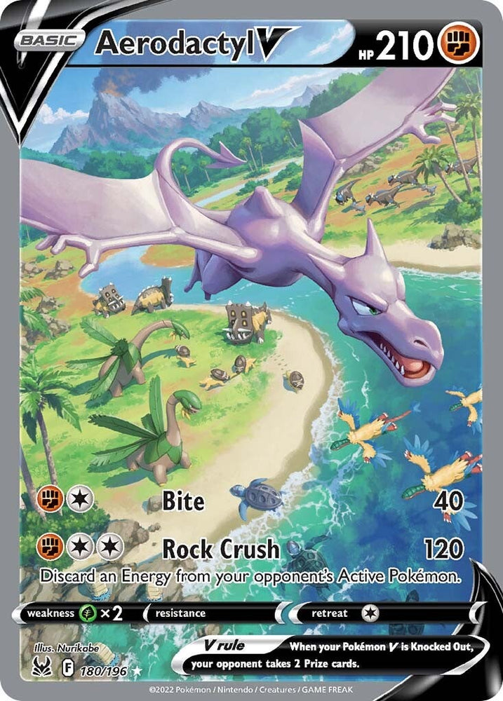 Pokemon | Aerodactyl V (180/196) [Sword & Shield: Lost Origin] | The Nerd Merchant
