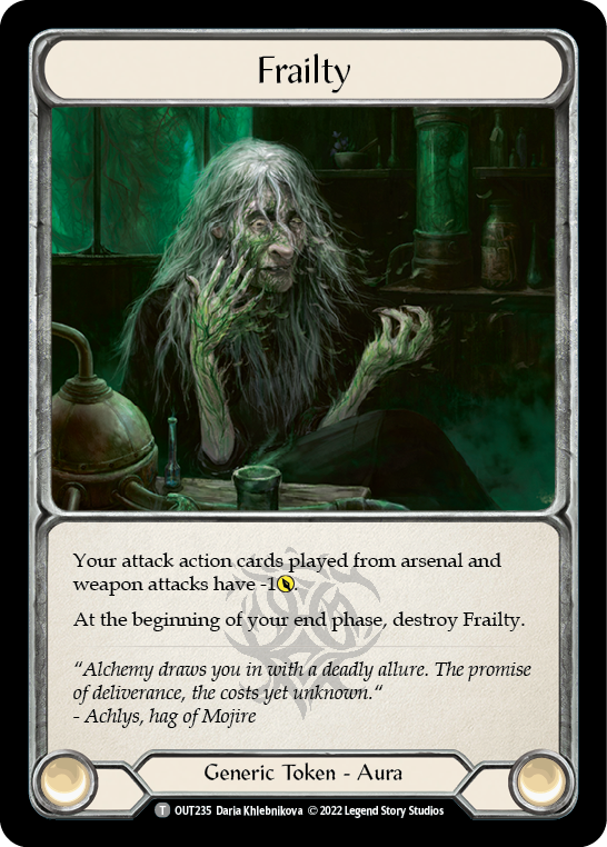 Flesh and Blood TCG | Frailty // Spider's Bite [OUT235 // OUT004] (Outsiders) | The Nerd Merchant