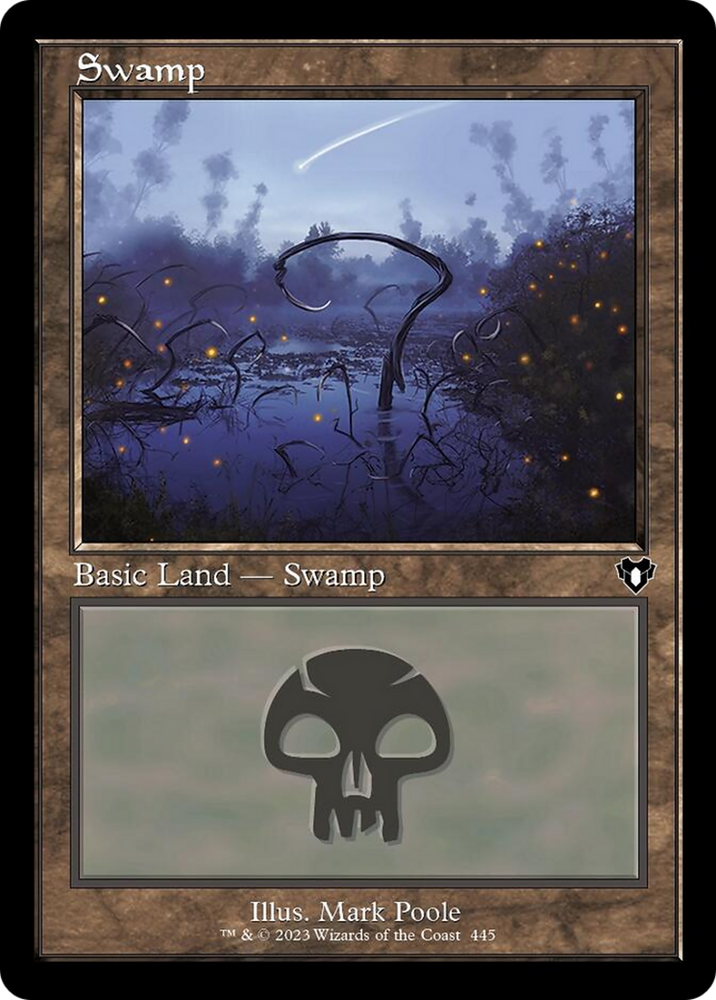 Magic | Swamp (445) (Retro) [Commander Masters] | The Nerd Merchant