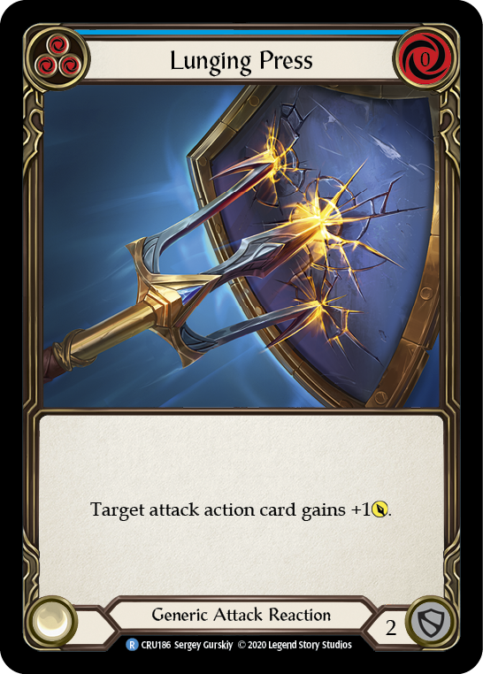 Flesh and Blood TCG | Lunging Press [CRU186] (Crucible of War) | The Nerd Merchant