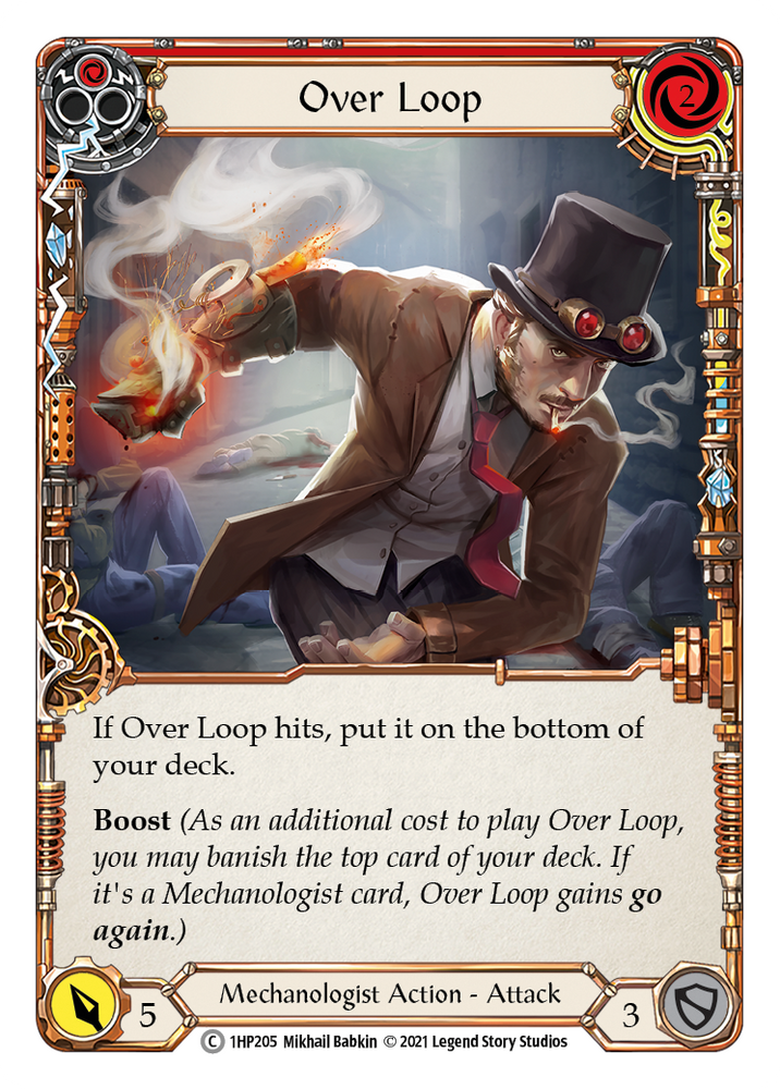 Flesh and Blood TCG | Over Loop (Red) [1HP205] (History Pack 1) | The Nerd Merchant