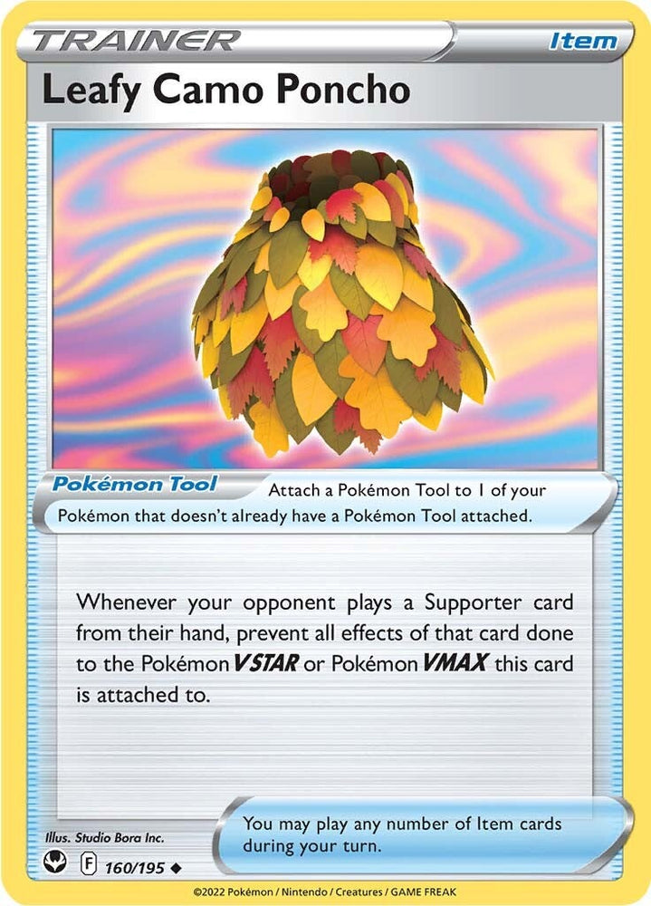 Pokemon | Leafy Camo Poncho (160/195) [Sword & Shield: Silver Tempest] | The Nerd Merchant