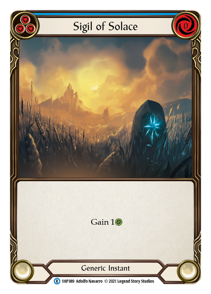 Flesh and Blood TCG | Sigil of Solace (Blue) [1HP389] (History Pack 1) | The Nerd Merchant
