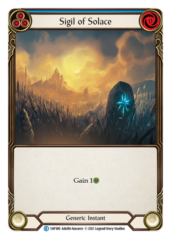 Flesh and Blood TCG | Sigil of Solace (Blue) [1HP389] (History Pack 1) | The Nerd Merchant