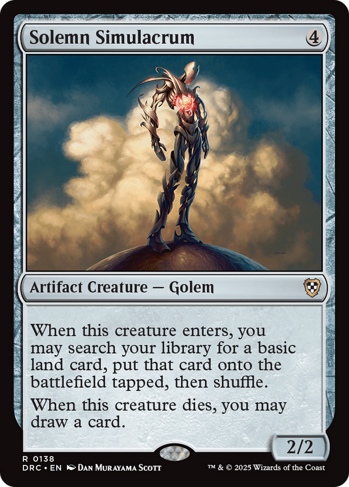 Magic | Solemn Simulacrum [Aetherdrift Commander] | The Nerd Merchant