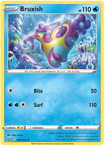 Pokemon | Bruxish (043/163) [Sword & Shield: Battle Styles] | The Nerd Merchant