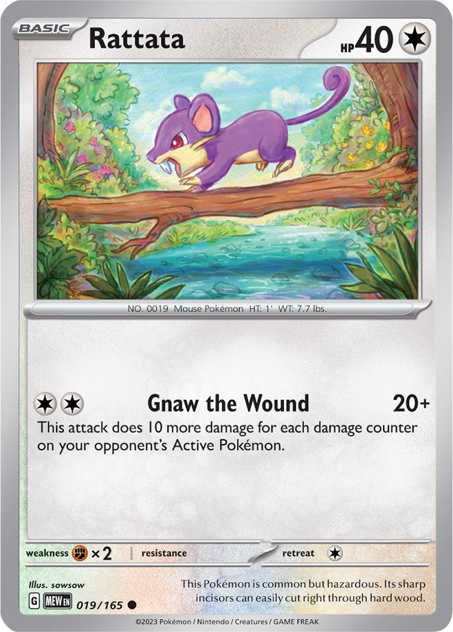 Pokemon | Rattata (019/165) [Scarlet & Violet 151] | The Nerd Merchant