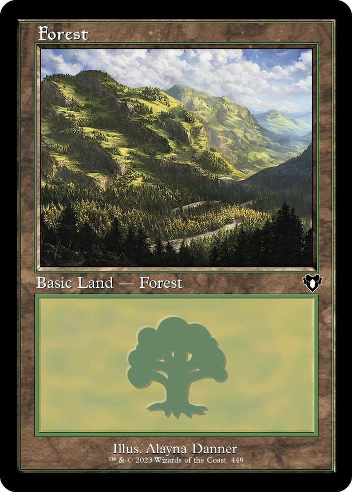 Magic | Forest (449) (Retro) [Commander Masters] | The Nerd Merchant