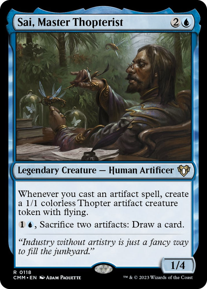 Magic | Sai, Master Thopterist [Commander Masters] | The Nerd Merchant