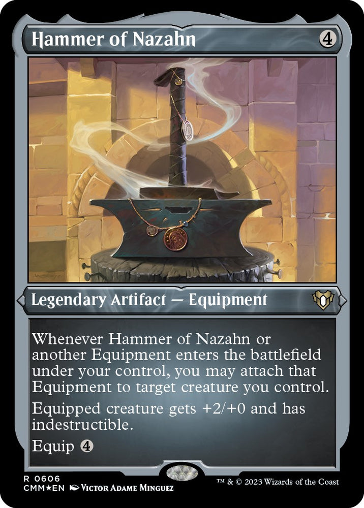 Magic | Hammer of Nazahn (Foil Etched) [Commander Masters] | The Nerd Merchant