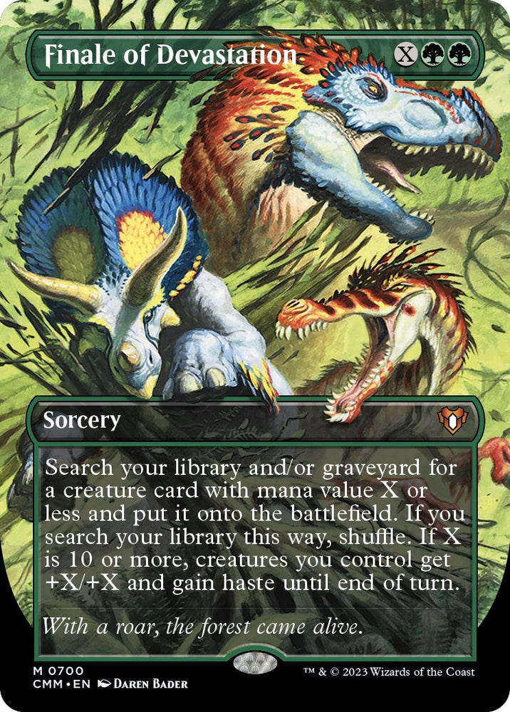 Magic | Finale of Devastation (Borderless Alternate Art) [Commander Masters] | The Nerd Merchant