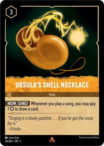 Lorcana | Ursula's Shell Necklace (34/204) [The First Chapter] | The Nerd Merchant