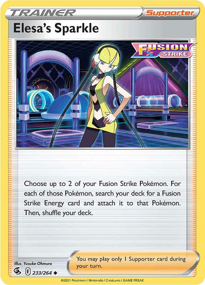 Pokemon | Elesa's Sparkle (233/264) [Sword & Shield: Fusion Strike] | The Nerd Merchant