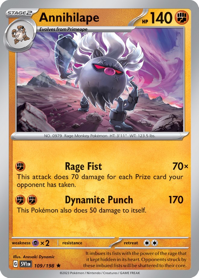Pokemon | Annihilape (109/198) (Theme Deck Exclusive) [Scarlet & Violet: Base Set] | The Nerd Merchant