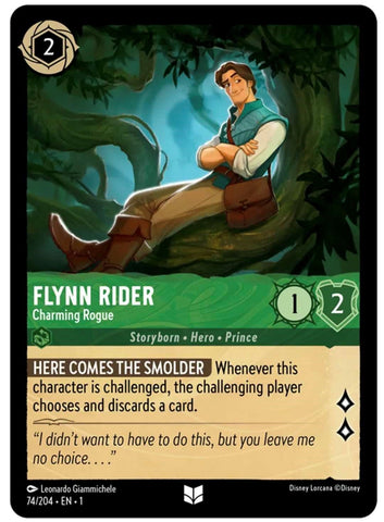 Lorcana | Flynn Rider - Charming Rogue (74/204) [The First Chapter] | The Nerd Merchant