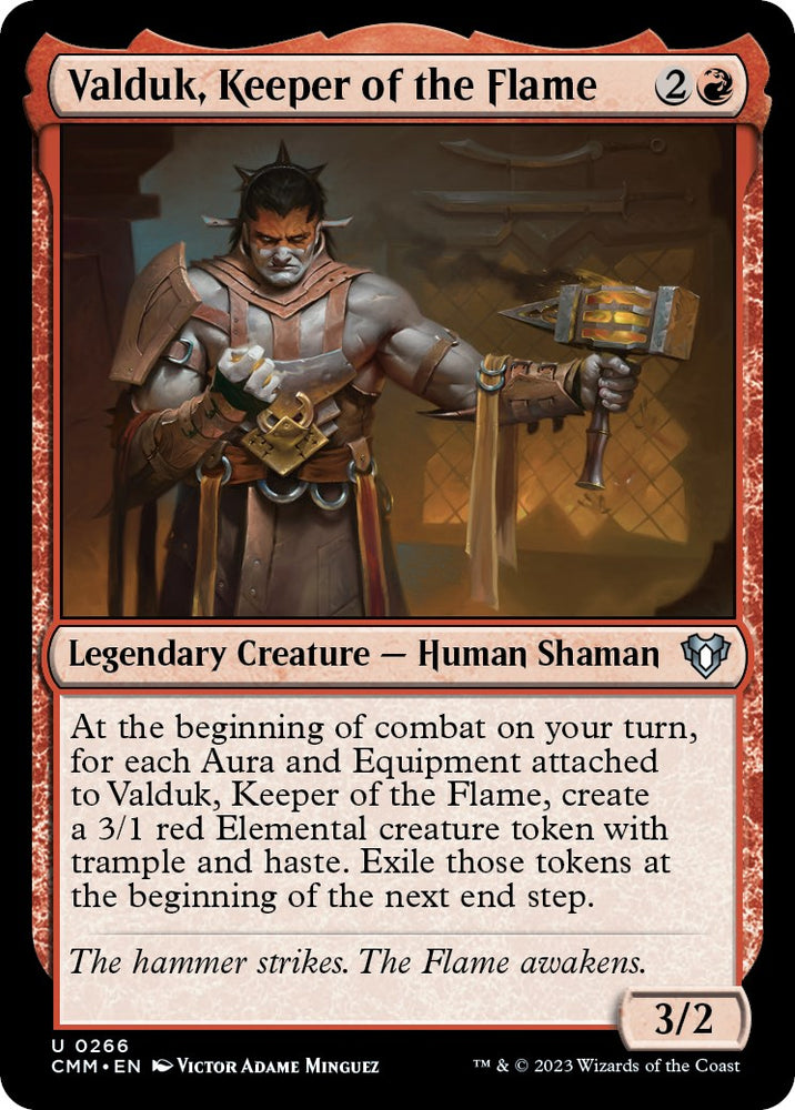 Magic | Valduk, Keeper of the Flame [Commander Masters] | The Nerd Merchant