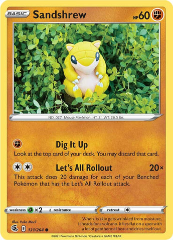 Pokemon | Sandshrew (131/264) [Sword & Shield: Fusion Strike] | The Nerd Merchant